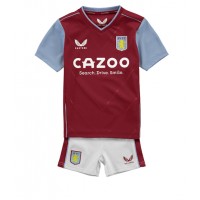 Aston Villa Fotballklær Hjemmedraktsett Barn 2022-23 Kortermet (+ korte bukser)